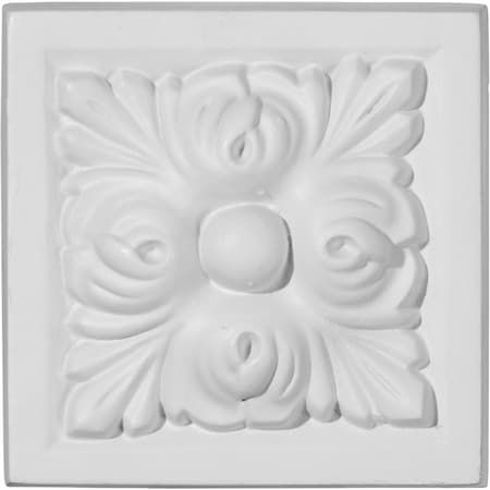 Ekena Millwork 3 7/8"W x 3 7/8"H x 1 1/2"P Benson Plinth Block PB03X03BE